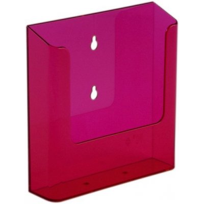 MH Technic s.r.o. Barevný nástěnný zásobník na letáky A5 tónovaná červená – Zboží Živě