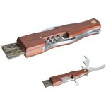 ORION nůž na houby zavírací se štětečkem + otvíráky, dřev.rukojeť MAT282101 – Hledejceny.cz