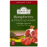 Ahmad Tea Zelený čaj s malinou a granátovým jablkem 20 x 2 g – Sleviste.cz