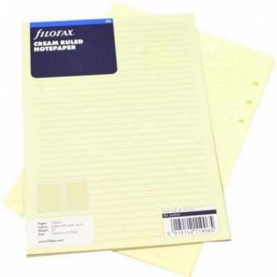 Filofax A5 linkovaný papír krémový 25 listů