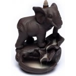 Mani Bhadra Stojan na vonné kužely slon backflow 12 x 9 x 17 cm – Hledejceny.cz