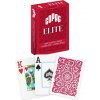 Hrací karty - poker Copag Elite Poker Jumbo index, 100% plastové, červené