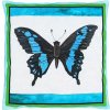 Hřejivý polštářek Ovopecka nahřívací polštářek s třešňovými peckami Motýl Modrásek 20x20 cm