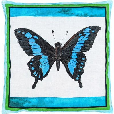 Ovopecka nahřívací polštářek s třešňovými peckami Motýl Modrásek 20x20 cm