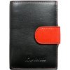 Peněženka Dámská stylová kožená peněženka Adriana červená/černá