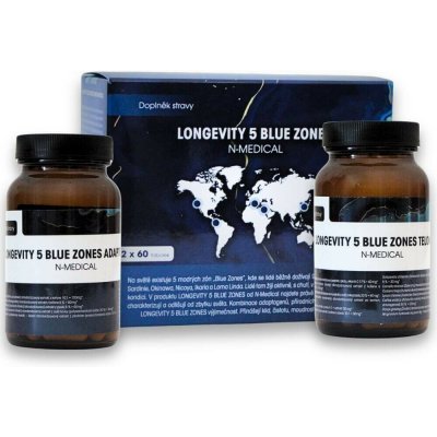 LONGEVITY 5 Blue zones N-Medical 60 + 60 tobolek – Hledejceny.cz