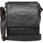 Mustang Edward pánská kožená taška přes rameno černá 45.112500 černá – Zboží Dáma