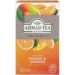 Ahmad Tea Ovocno bylinná směs pro přípravu výluhu mango a pomeranč 20 x 2 g