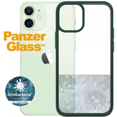 Pouzdro PanzerGlass ClearCase Antibacterial Apple iPhone 12 mini zelený - Racing Green