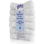 XKKO BIO bavlněné froté ubrousky Organic 21x21 Bílé 6ks – Zboží Dáma