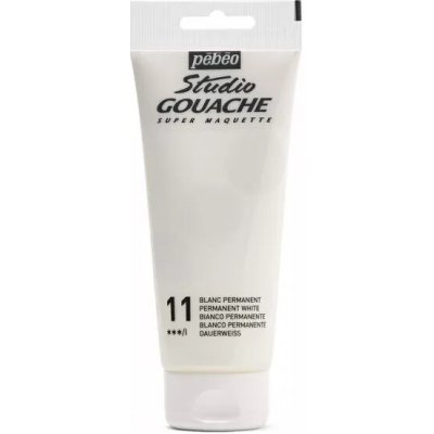 Pébéo studio Gouache kvašová barva 100 ml 11 permanent white – Zboží Dáma