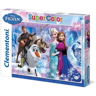 Clementoni 27912 Supercolor Frozen 104 dílků – Zboží Mobilmania