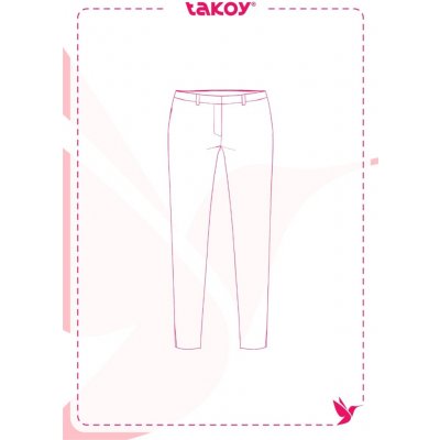 Takoy Elektronický PDF střih dámské kalhoty z Gabardénu Cassandra-40-46 – Hledejceny.cz