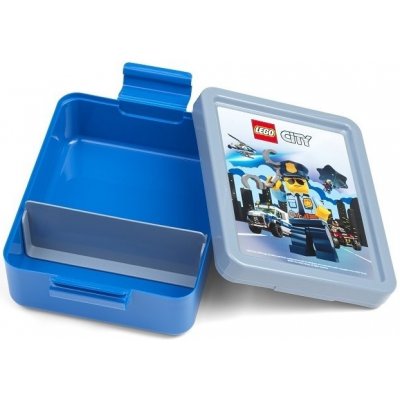 LEGO® City box na svačinu modrá – Zboží Mobilmania