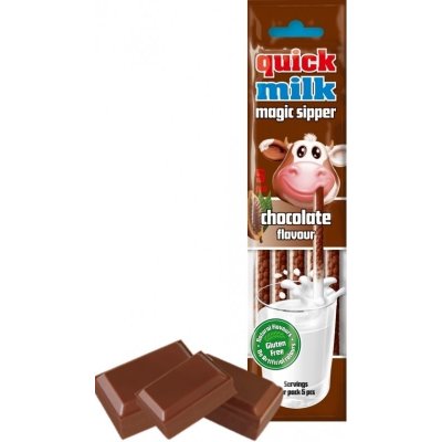 Quick Milk Magická brčka do mléka příchuť čokoláda 30 g – Zbozi.Blesk.cz