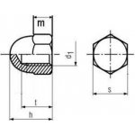 matice M6 ZINEK /6/ klobouková uzavřená DIN 1587 – Hledejceny.cz