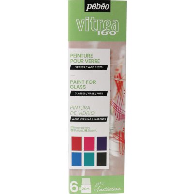 Pébéo Sada vypalovacích barev na sklo Vitrea 160 6 × 20 ml II – Zbozi.Blesk.cz