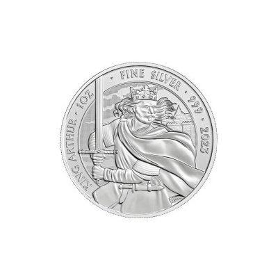 The Royal Mint stříbrná mince Mýty a legendy King Arthur 2023 1 oz