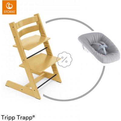 Stokke Tripp Trapp Sunflower Yellow + novorozenecký set – Zbozi.Blesk.cz