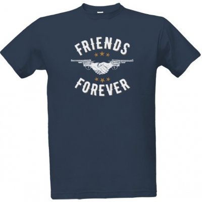 Tričko s potiskem Friends Forever-Přátelé navždy pánské Denim – Zboží Mobilmania