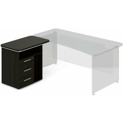 Lenza TopOffice přístavný 90 x 55 cm levý wenge – Hledejceny.cz