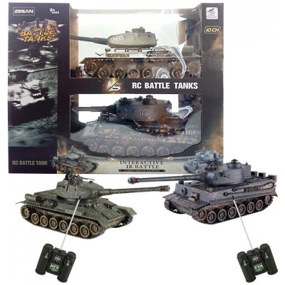 Zegan RC Tanky 1:28 T34 vs Tiger sada 2 ks – Zboží Dáma
