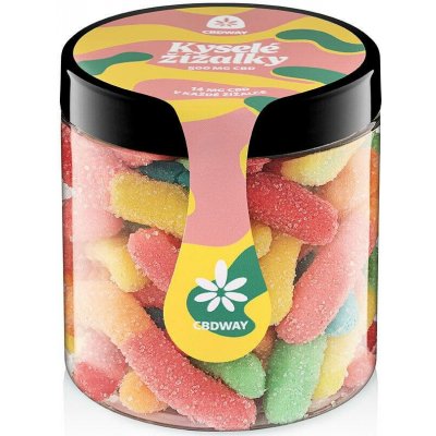 CBD WAY Kyselé žížalky 500 mg 200 g – Zboží Mobilmania