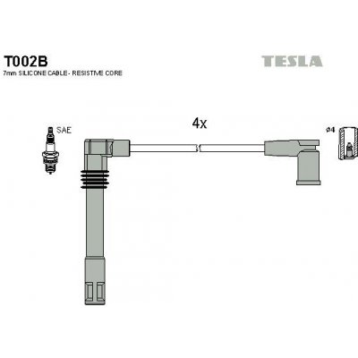 Sada kabelů pro zapalování TESLA T002B – Hledejceny.cz