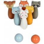 Adam Toys Dřevěné kuželky Lesní zvířátka – Sleviste.cz