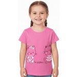 Dívčí tričko s kočkou Růžová – Hledejceny.cz