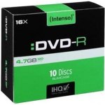 Intenso DVD-R 4,7GB 16x, slimbox, 10ks (4101652) – Zboží Živě