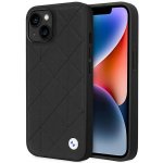 Pouzdro BMW iPhone 14 Leather Quilted černé – Sleviste.cz