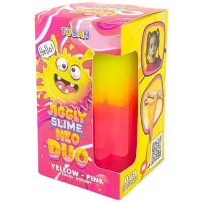 Tuban Jiggly Slime Neon Duo žluto-růžový 430 g – Zbozi.Blesk.cz