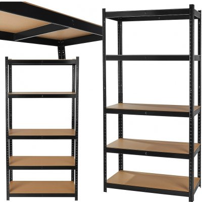 Geko Regál 180 × 40 × 90 cm černý G10869 – Zboží Mobilmania