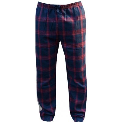 Xcena pánské pyžamové kalhoty flanel modro červené