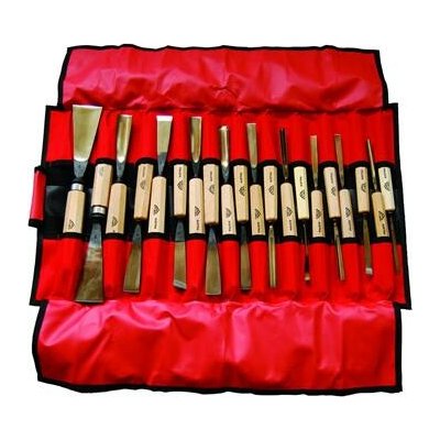 STUBAI profi sada řezbářských dlát s dřevěnou rukojetí v zavinovací tašce – Zboží Dáma