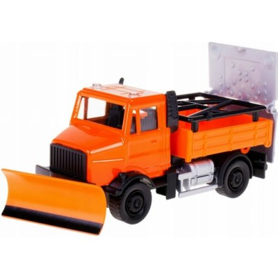 Bburago servisní vozidla Road Security with Snow Plough and Signal Board 1:43