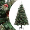 Vánoční stromek zahrada-XL Vánoční stromek se šiškami zelený 150 cm PVC a PE