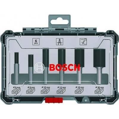 Bosch Sada fréz, pracovní délka: 20–30 mm, ø 6/8/10/12/16/20 mm 2607017466