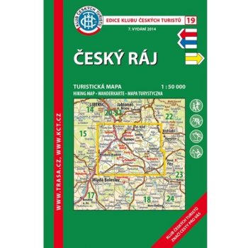 Český ráj - turistická mapa KČT 1:50 000 číslo 19 - 9. vydání 2023 - Klub Českých Turistů