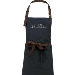 Dřevěné uhlí EKG rodina a jedno dítě Zástěra Vintage – Sleviste.cz