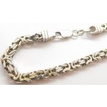 Klenoty Budín mohutný pánský stříbrný řetěz královská vazba 030364400024 – Sleviste.cz