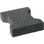 Terrasoft Pryžová zámková dlažba 20 × 16 × 4,3 cm antracit 5 m² – Hledejceny.cz