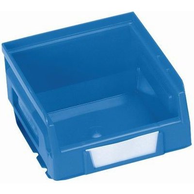Manutan Plastový box 6,2 x 10,3 x 12 cm, modrý