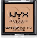 NYX Professional Makeup Can't Stop Won't Stop Mattifying Powder matující pudr 06 Tan 6 g – Zboží Dáma