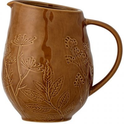 Bloomingville Kameninový džbán / váza BENCE 1,4l tm.oranžový – Zboží Dáma