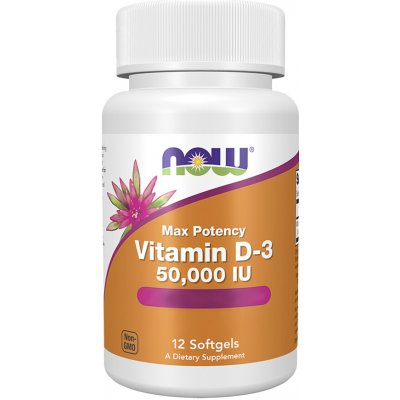 Now Foods Vitamin D-3 50 000 IU 12 Softgels – Hledejceny.cz