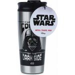 CurePink Nerezový cestovní hrnek Star Wars Hvězdné války I Like My Coffee On The Dark Side 450 ml – Sleviste.cz