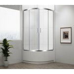 POLYSAN SELMA čtvrtkruhová sprchová zástěna 900x900x1650mm, čiré sklo MD2516 – Hledejceny.cz