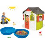 Smoby set domek Jura Lodge BIG bagr Maxi Power a pískoviště Mušle 310263-12 – Zboží Mobilmania